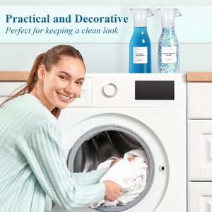 40OZ Sturdy PC <strong>Bottle</strong> Container Organizer Laundry Detergent Dispenser Lid Soap Fabric Softener Scent Booster Storage Boxes <strong>Bins</strong> - Product Image 3