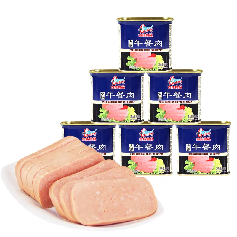 Wholesale Chinese food canned food canned pork meat corn beef luncheon meat healthy korean style luncheon meat for hotpot
