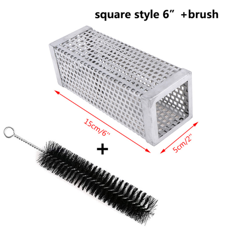 สีเงิน ขนาด 6 นิ้ว ทรงสี่เหลี่ยม + แปรง