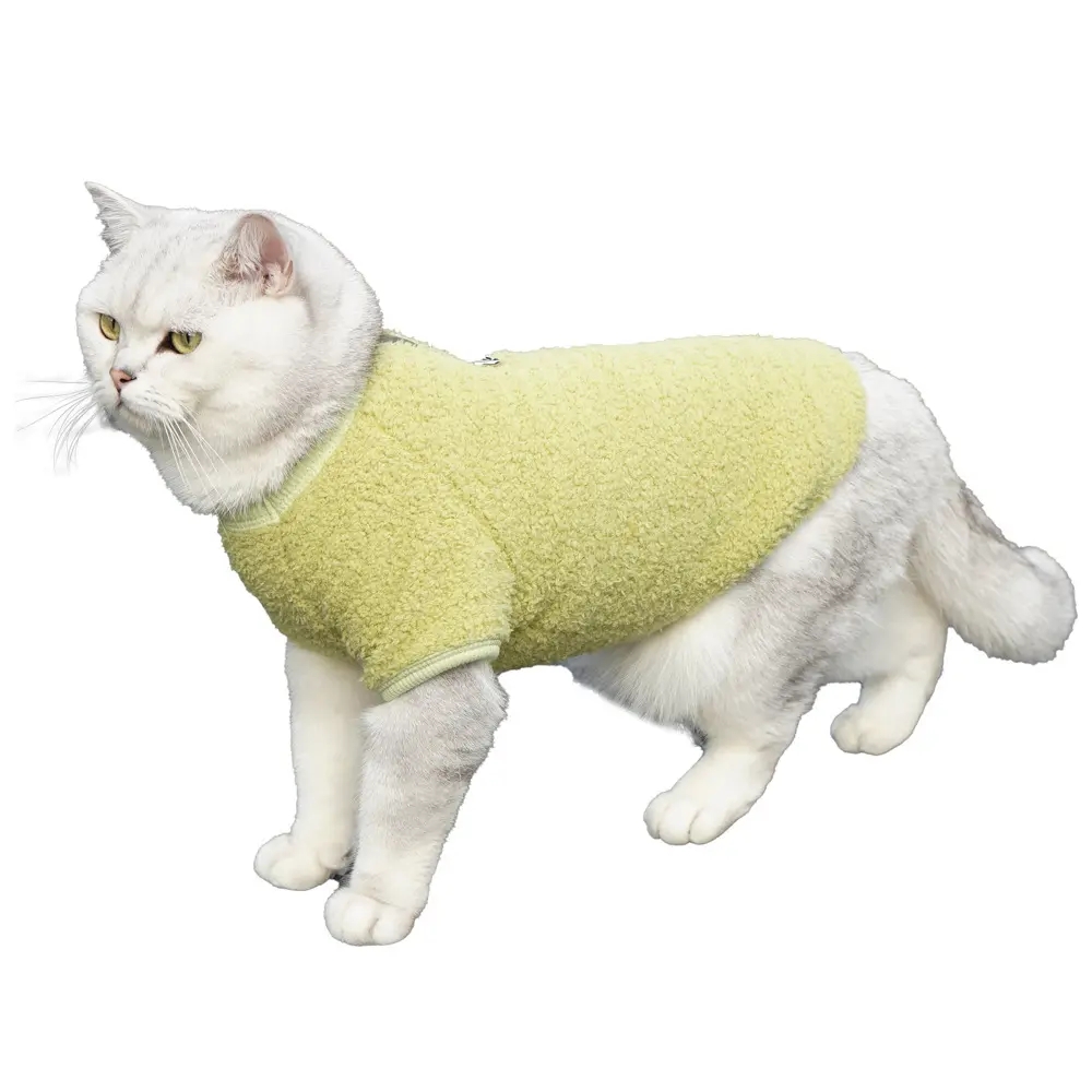 Ropa para gatos Otoño Cálido Ropa de invierno para mascotas sin pelo Perro de raza pequeña Sudadera para gato