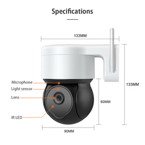 户外防水IP66智能摄像机4g摄像机高清UBOX应用5MP安全报警系统 - Product Image 1