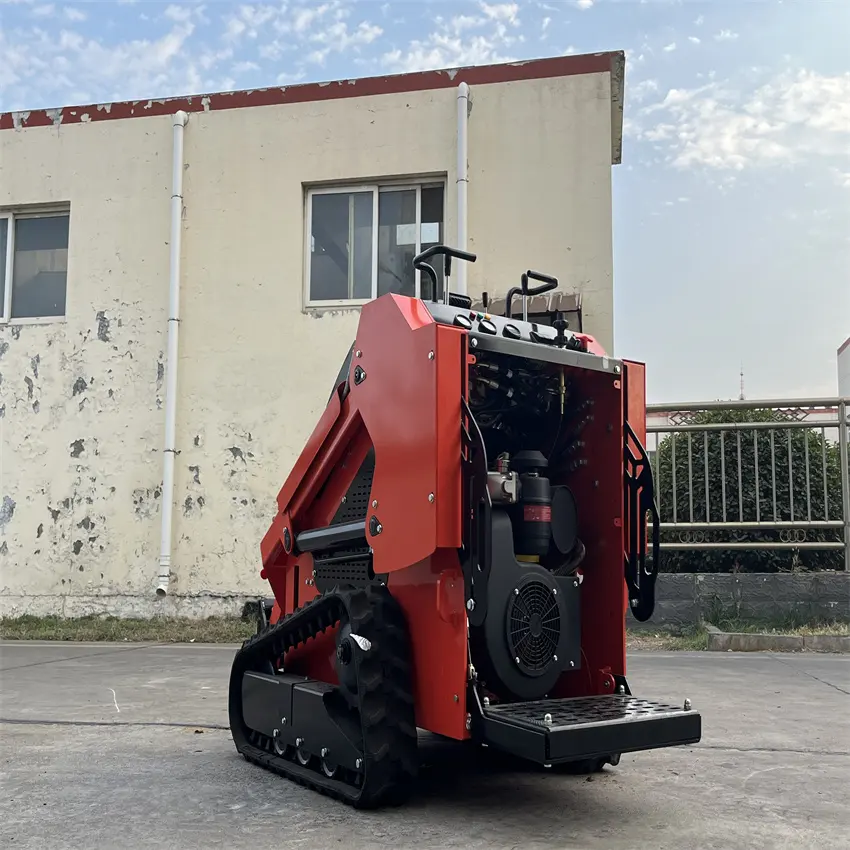 2024 Mini Skid chỉ đạo Bộ nạp với B & S động cơ mini Crawler loader mini bánh xe Skid chỉ đạo Bộ nạp để bán nóng nhất