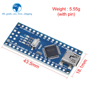 TZT Nano Atmega168 Controller kompatibel für Arduino Nano Atmega168PA-AU CH340 CH340C ersetzen CH340G USB-Treiber