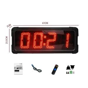 Pantalla de 6 pulgadas, reloj de pared <span class=keywords><strong>LED</strong></span> con temporizador de Cuenta regresiva Digital impermeable para exteriores de un solo lado para Parque de Atracciones