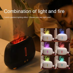 Heimgebrauch Büro Luft Ultraschall Luftbe feuchter Ätherisches Öl Aroma Flamme Diffusor Duft Feuer Luftbe feuchter