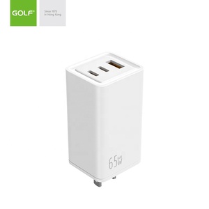 Puerto de carga USB tipo C para móvil, adaptador de carga rápida personalizado de fábrica, 65W, cargador de pared GaN portátil certificado CE para viaje - Product Image 4