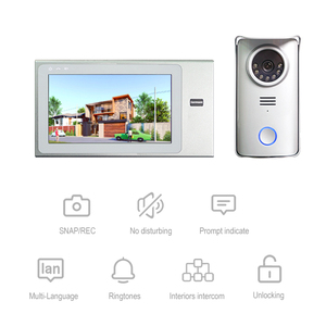 Factory Wholesale <strong>Video</strong> Door Bell <strong>Intercom</strong> for Villa 4 Wire <strong>Video</strong> <strong>Intercom</strong> <strong>System</strong> Waterproof <strong>Video</strong> Doorphone - Product Image 2