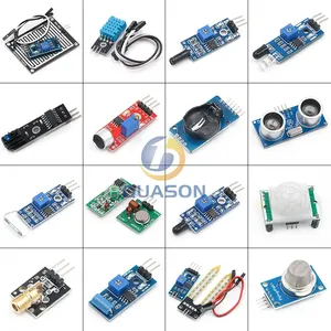 16ピース/ロットpi 2 3センサーモジュールパッケージHC-SR04 DHT11 DS3231 KY-008 arduinoキット用サウンドレインソイルセンサー - Product Image 2