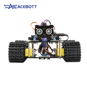 WiFi ESP32 4WD Smart Robot Tank Programmier bar für Arduino-kompatibles Kit mit Sensor modulen Coding Tutorials für Kinder Robotik
