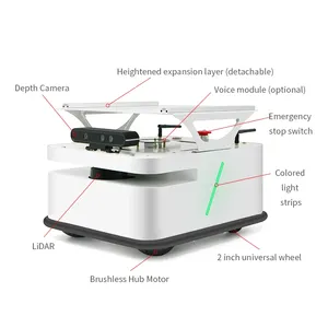 Open Source Differential Service Robot S100 Automatisches Aufladen des Rad motors ROS Mapping SLAM Navigation Raspberry Pi - Product Image 4