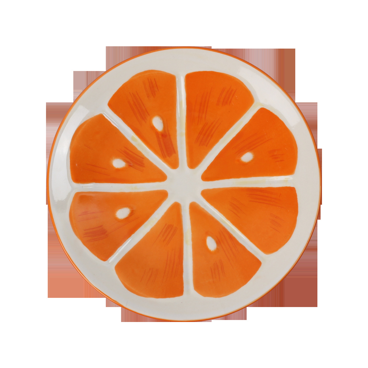 Assiette orange orange