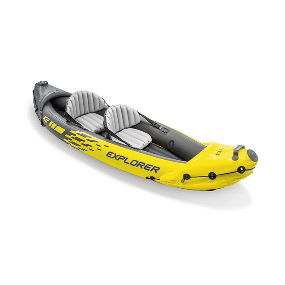 Double layer reinforced plastic double Inflatable Boat fishing Canoe/Kayak