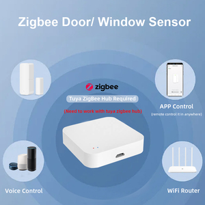 Tuya intelligente senza fili Zigbee porta e finestra sensore di apertura di sicurezza domestica sistema di automazione porta sensore di contatto - Product Image 3