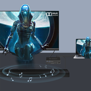 Factory HDMI2.0 <strong>KVM</strong> <strong>Switch</strong> 4K60Hz 4x1 Audio Video Equipments Custom Logo hdmi <strong>Kvm</strong> <strong>Switch</strong> with Audio Extractor Video <strong>Switch</strong>