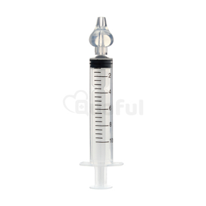 CE 2017/745 burun Irrigator daha iyi beyaz karton kullanımlık yumuşak silikon ucu bebek burun aspiratör burun sulama şırınga - Product Image 2
