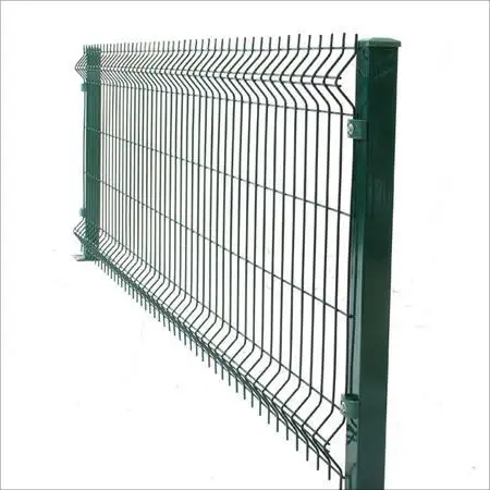 Panel de malla de alambre soldado, valla de seguridad de metal galvanizado 3d curvo para camino, jardín, tierra, patio escolar