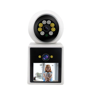 N18 çift lens video çağrı kamera WIFI 4MP kamera 360 ° panoramik görünüm kızılötesi ve tam renkli gece görüş - Product Image 1