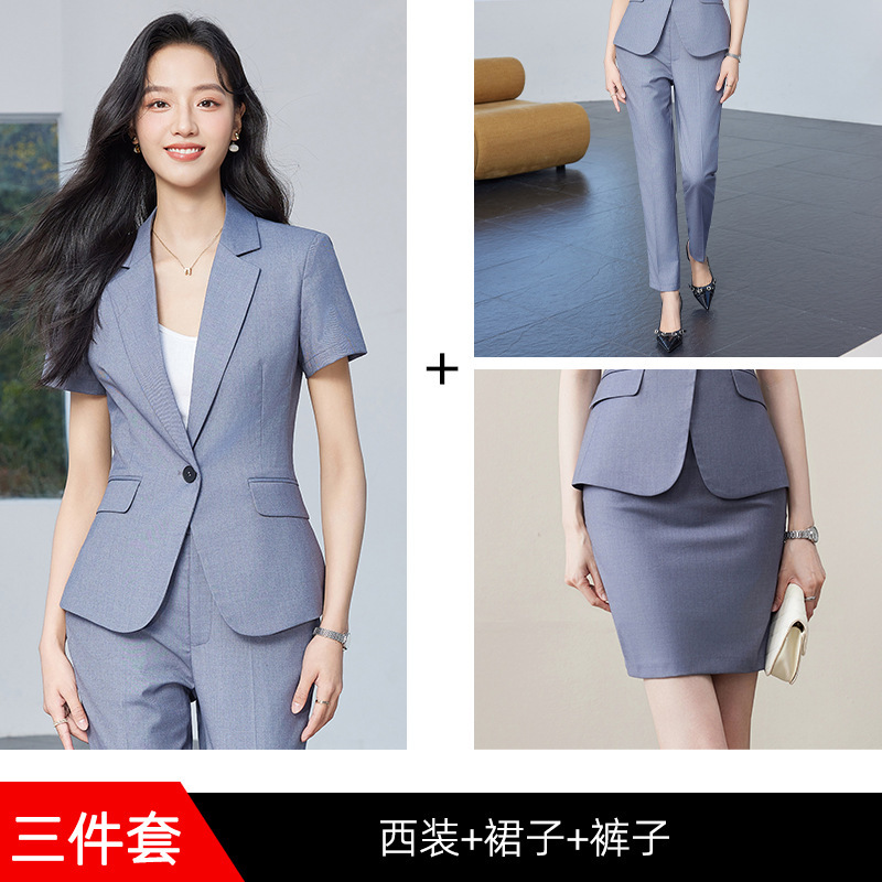 Grey suit trousers skirt