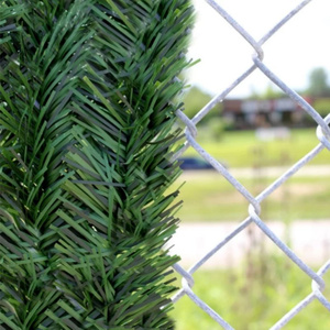 Recinzione da giardino Premium in filo di acciaio rivestito in erba verde artificiale