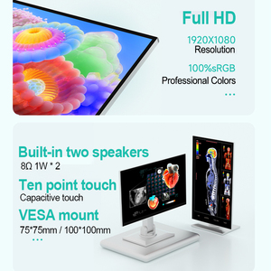 21.5'' Touch Screen Full HD 1080p 400nits 100%sRGB Industrial <strong>Display</strong> <strong>with</strong> VESA Mount Speaker Metal Frame Medical Grade Monitor - Product Image 3