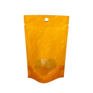 Ucuz özelleştirilmiş fabrika kaynağı K mühür alt 4oz 8oz plastik gıda dik duran poşetler chai tohum ambalaj için euro delik ile - Product Image 1