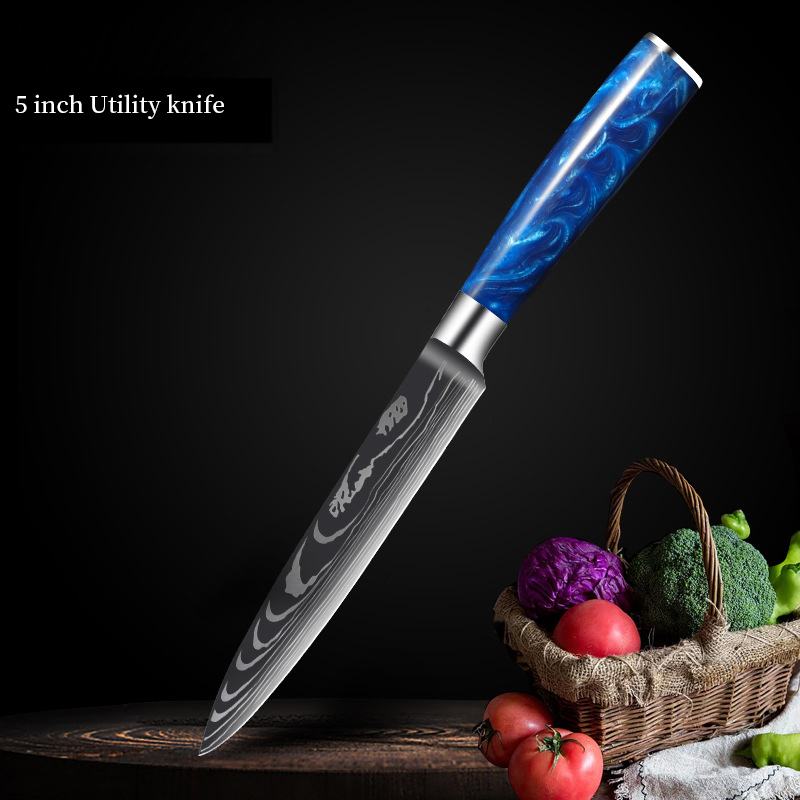 Blue-5 inch Utility Knife