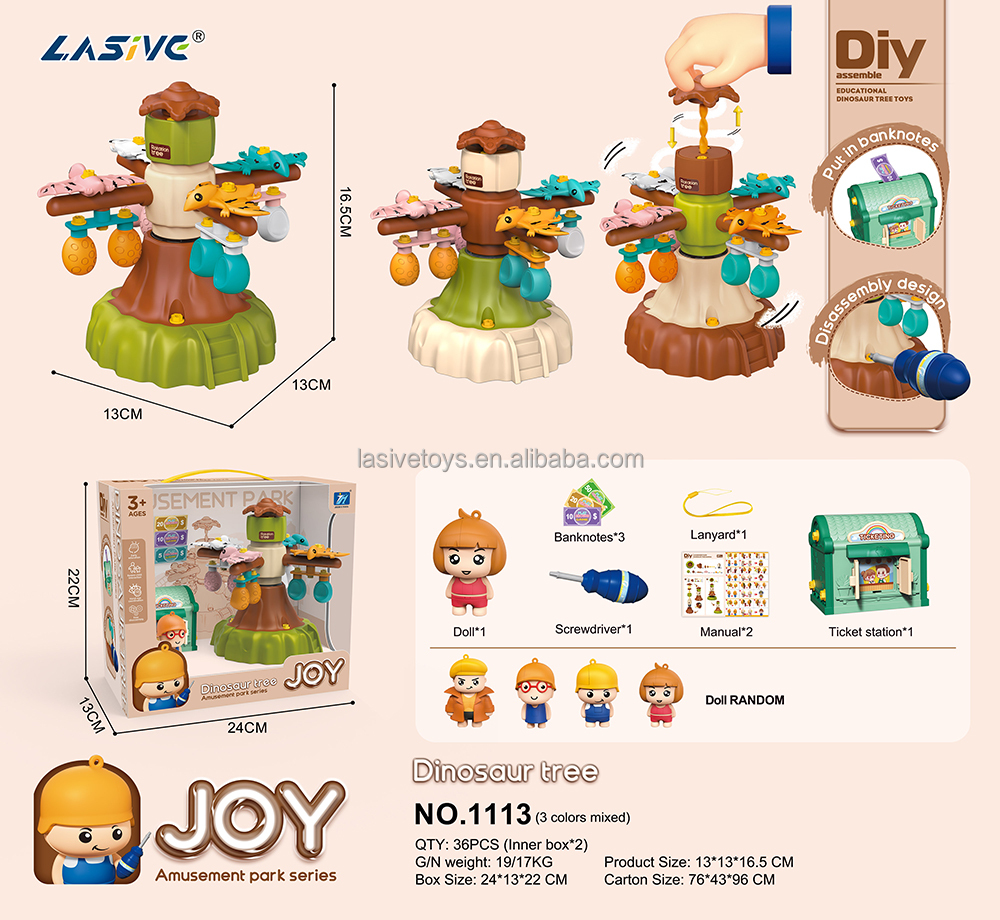 LMS-1113 Albero dinosauro rotante - Confezione regalo