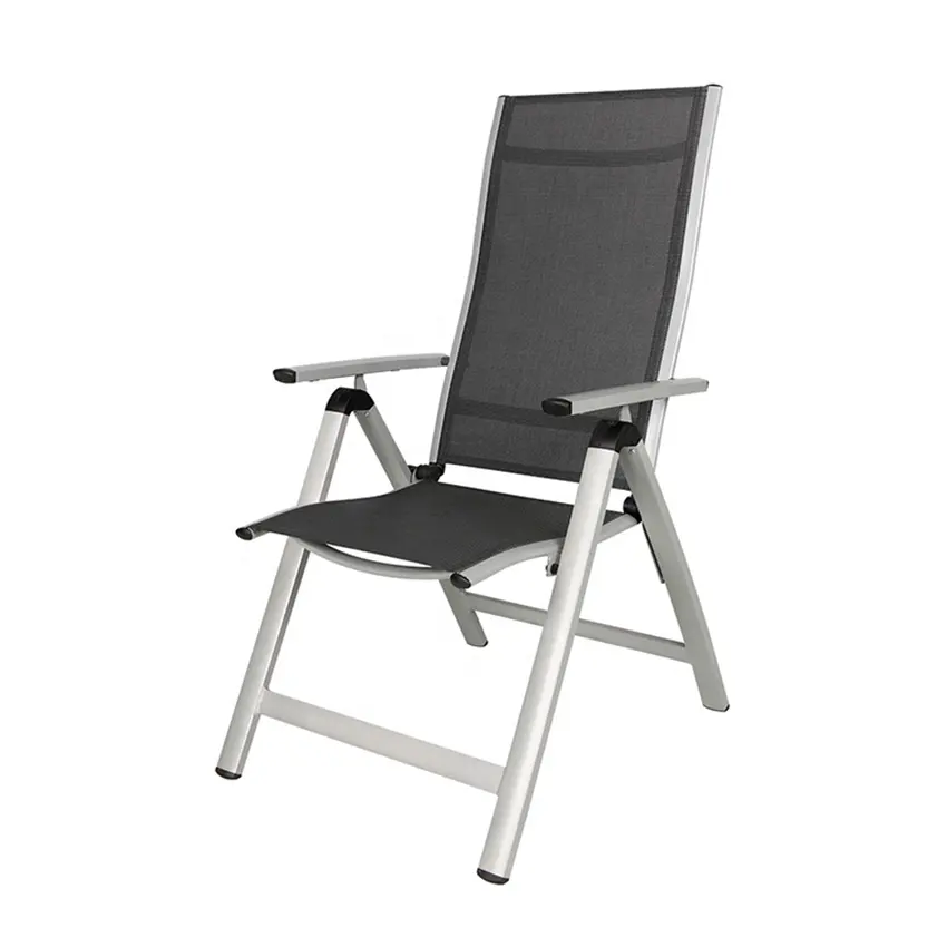 야외 정원 비스트로 알루미늄 6 위치 조절 TESLIN 접는 의자
