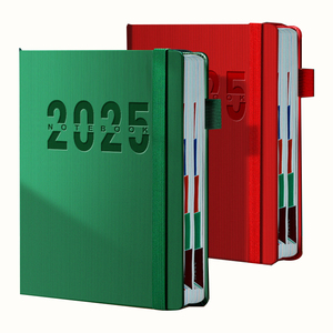 2026 personalizzata A5 copertina in pelle con Logo a 400 pagina diario personale datato calendario da scrivania agenda da tavolo per uso quotidiano Notebook promozionale - Product Image 1