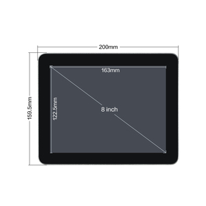 Schermi pubblicitari dell'affissione a cristalli liquidi del touch screen fissato al muro di Android del negozio al dettaglio di piccola dimensione da 8 pollici per l'esposizione digitale commerciale - Product Image 4