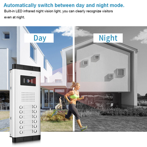 Video <strong>Intercom</strong> <strong>System</strong> for <strong>Apartment</strong> <strong>Building</strong> 7 Inch Monitor with Color Night Vision Camera Video Door Phone <strong>System</strong> - Product Image 4