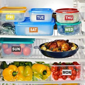 <strong>Day</strong> of the Week Sticker, 1&quot; Round Dot Food Rotation Labels ,Date Stickers for Food Containers - Product Image 2