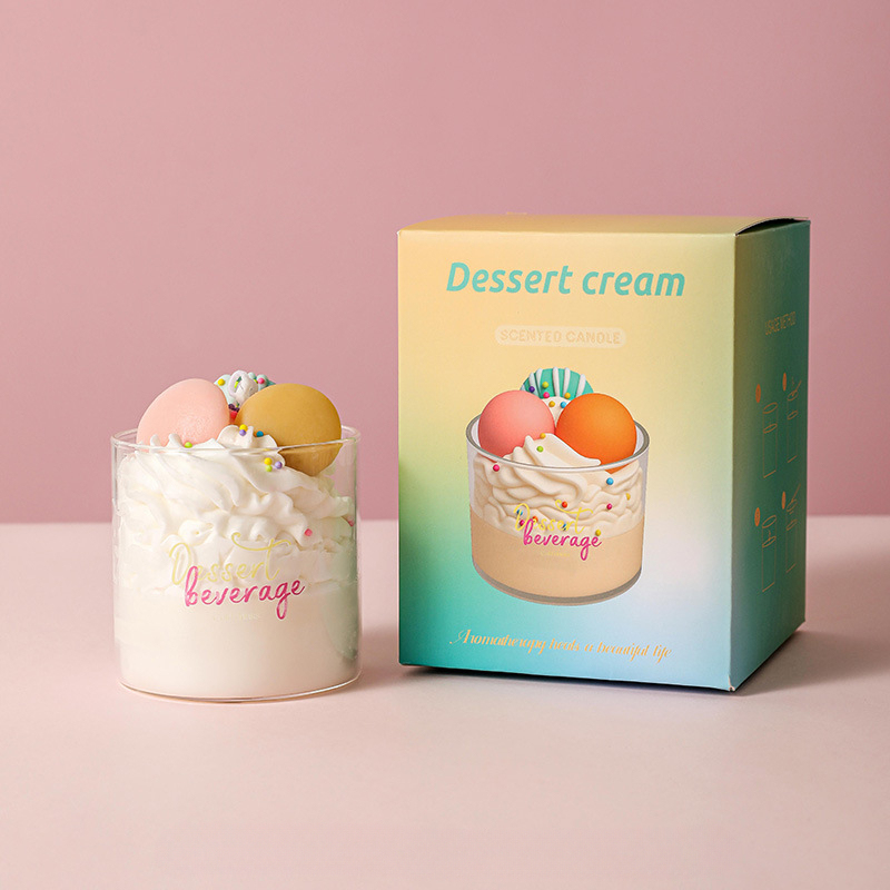 Candela profumata al gusto di macaron