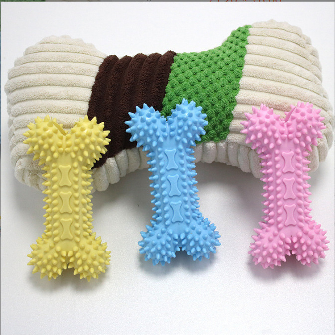 Jouet pour chien, couleur mélangée, petit os pointu, 1 pièce