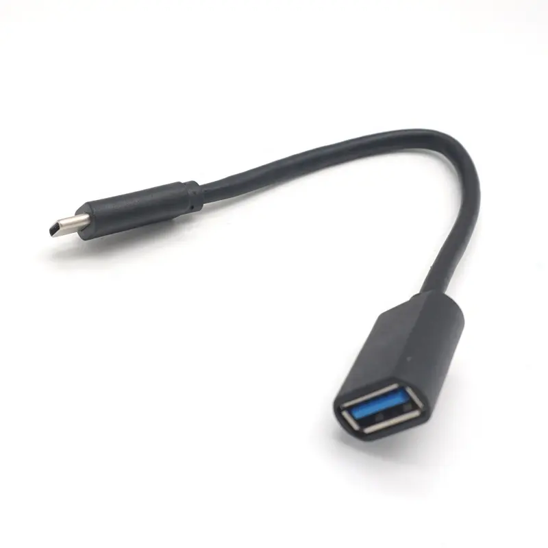 Удлинитель кабеля передачи данных USB C, преобразователь типа C 3,0 папа на USB A мама, адаптер типа c папа на usb 3,0 мама, кабель otg 1 фут