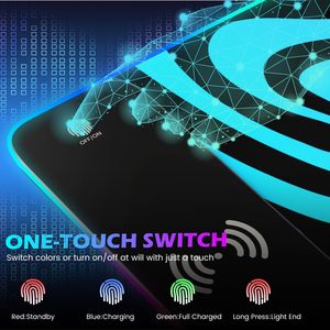 Backlight Mouse Pad Wireless Charging Mouse Pad Mat Anime Carpet RGB <strong>Keyboard</strong> Gamer Style PC Accessory Gaming Mouse Pad Office - Product Image 4