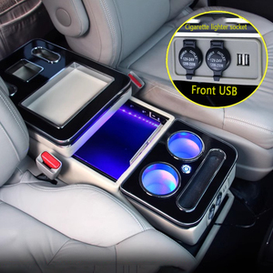 Toptan Odyssey araba kol dayama kutusu doku kutusu lüks 24Cm ikinci sıra geniş Alphard iş MPV evrensel araba merkezi konsol