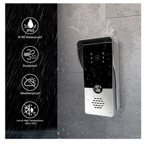 Open 2 Door 4 Wire Video Intercom Kit Video Door Phone Intercom System para la seguridad del hogar