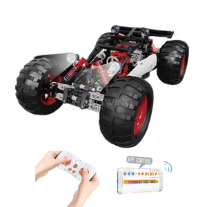 350PCS Remote Control <strong>Programming</strong> Version of the Red Devil Climbing Car <strong>Building</strong> Blocks Sets Electric Rc Radio Toys for Kids - Product Image 1