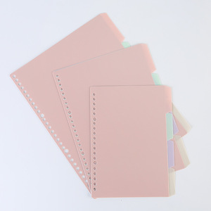 Wholesale Custom A5 Spiral <strong>Notebook</strong> <strong>with</strong> Four-Color Separator Page Loose-Leaf Replacement Core Account <strong>Index</strong> and Hand <strong>Notes</strong> - Product Image 1