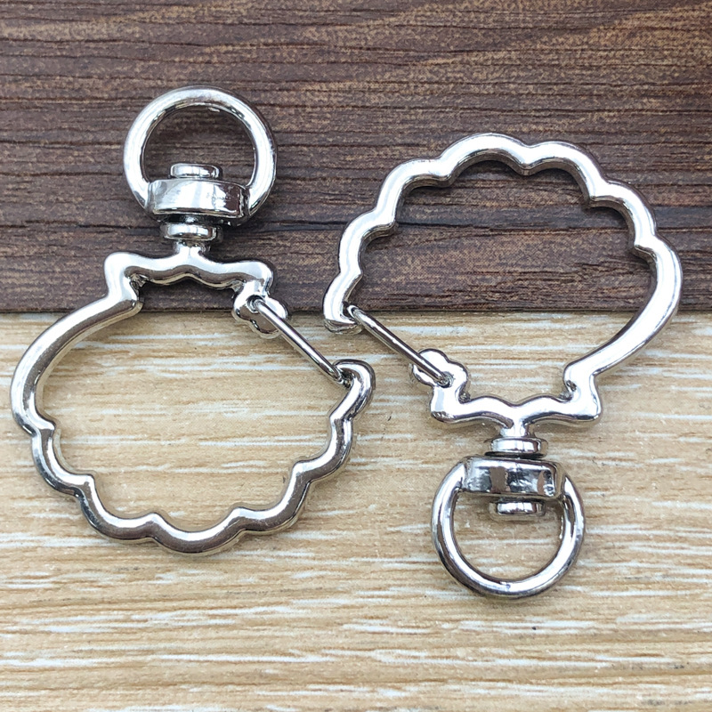1 llavero/clip para perro de concha blanca, 30*40 mm, 4,1 g, 12808