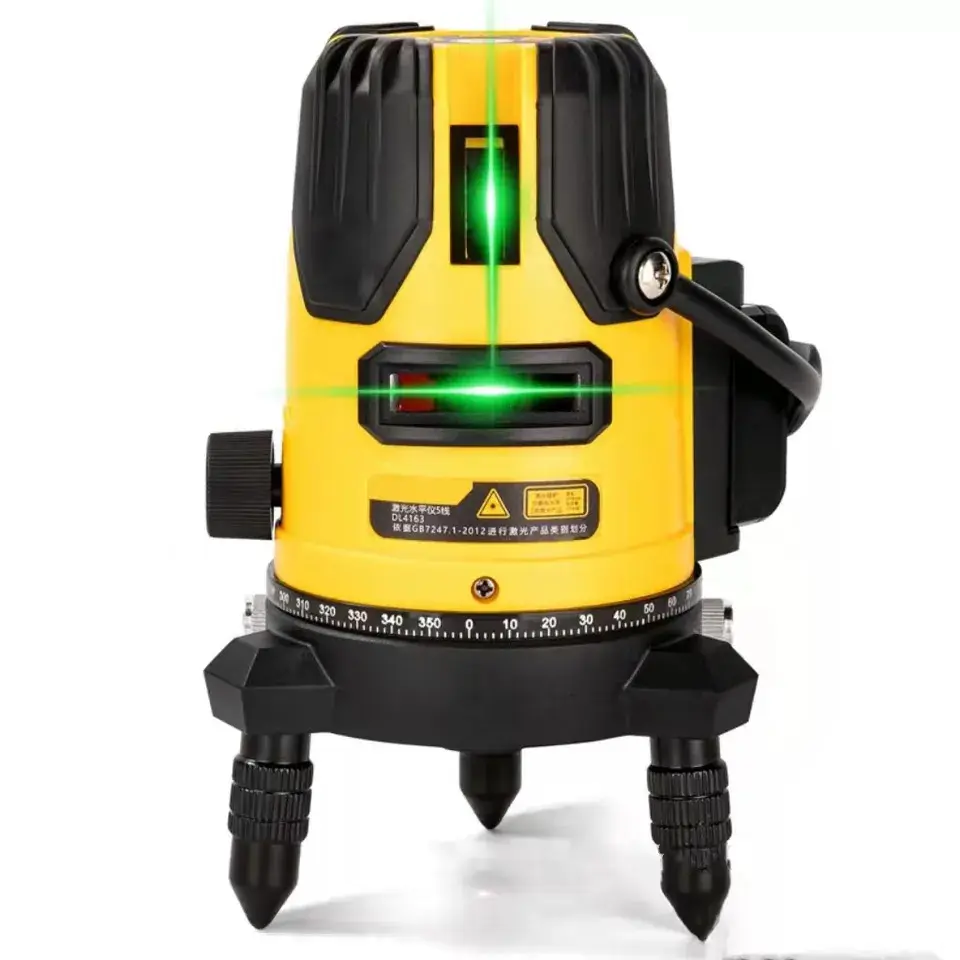 Guang Chen süper parlak yeşil işık lazer su terazisi otomatik döner inşaat nivel lazer seviyesi 360 derece makine aracı