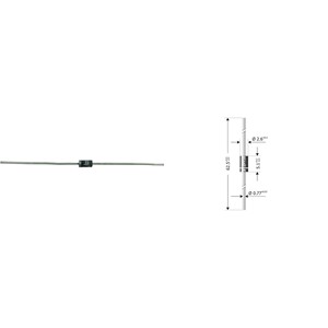 100 pacco Diotec Z-diodo ZPY5.6 tipo di alloggiamento (semiconduttore) DO-41 Zener tensione 5.6V potenza (Max) P(TOT) 1.3W (940910015377) - Product Image 1