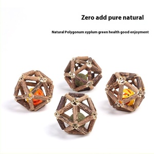 Catnip Nibble Sound Toy Ball Runpin Muten Polygonum dentición Stick Catnip Lencería Ball Cat Toys Suministros para mascotas - Product Image 2