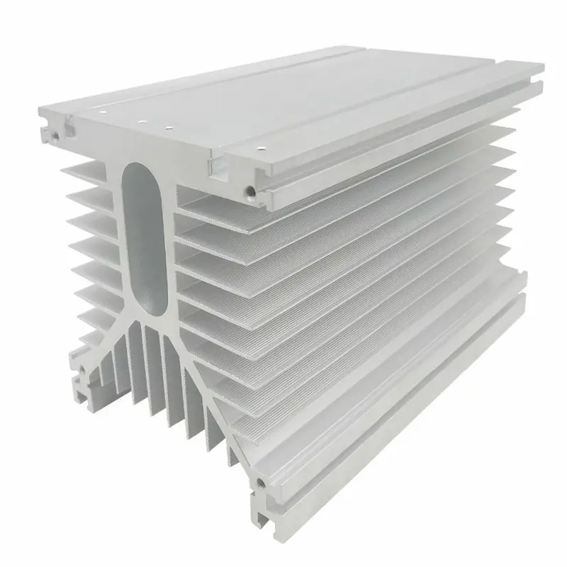 Custom Liquid Aluminum Radiator Cooling solution water cold plate heatsink for Solid State Relay Single Phase Y Shaped Heat Sink