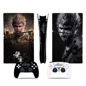 PS5 Slim Wukong Skin Sticker Full Set Console <strong>Controllers</strong> Disc Digital Version <strong>Custom</strong> Protective Vinyl Decal Cover Skin Wrap Set - Product Image 3