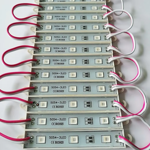 Высокая яркость 3 светодиодных модуля водонепроницаемый IP67 SMD алюминиевый чип материал 12 В RGB 5054 светодиодное освещение вывеска синий зеленый - Product Image 3