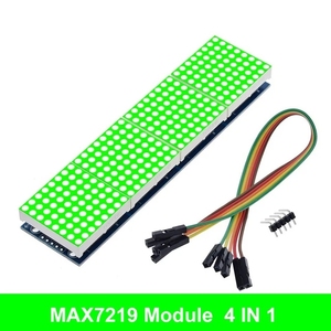 MAX7219 Punktmatrix-Modul für Arduino-Mikro controller 4 in einem Display mit 5P-Leitung