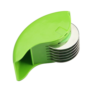 Manual Hand Scallion Chive <strong>Mint</strong> Vegetable <strong>Cutter</strong> With 6 Stainless Steel Cutting Blade Kitchen Vegetable Chop Roller Slicer