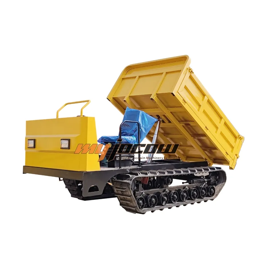 1 ton 2 ton 3ton yüksek damperli kendini yükleme paletli yükleyici Mini damperli satılık